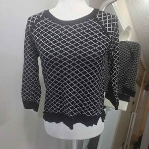 Philosophy Republic Clothing Diamond Pattern Sweater Size M
